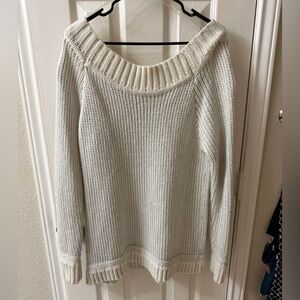 Maurices Off-the-Shoulder Cream Sweater
